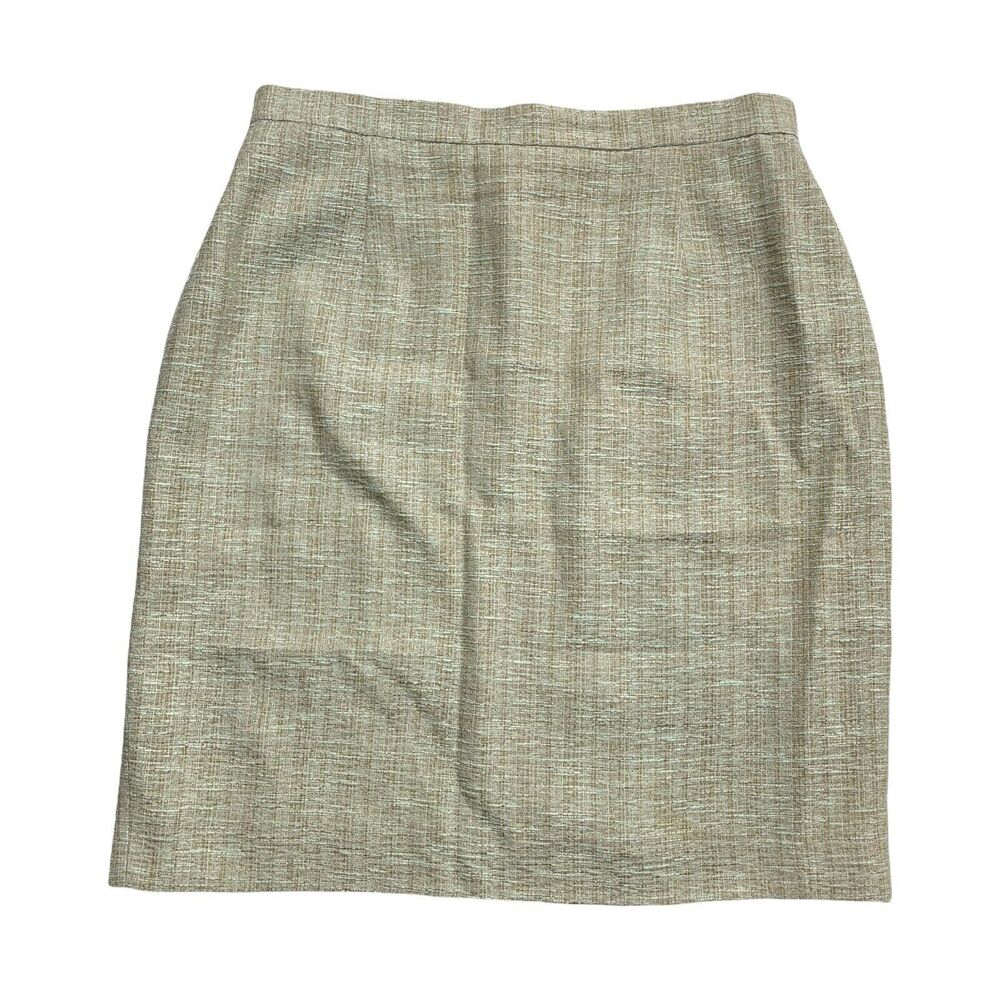 cheap and chic Moschino Vintage yellow green textured pencil skirt Size 12